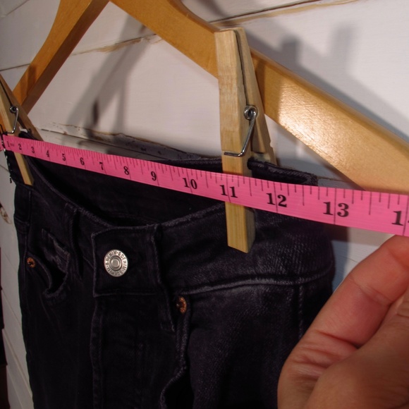 H&M Vintage Destroyed High Rise Charcoal Skinny - Picture 9 of 11